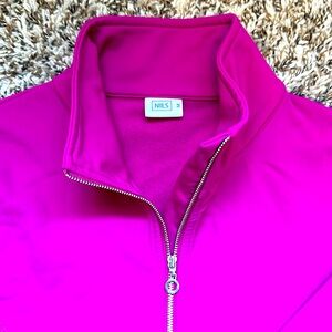 NILS performance quarter zip, fuschia -M